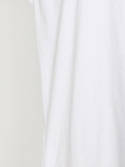 Original Solid Color Round-Neck Cap Sleeve Mini Dress