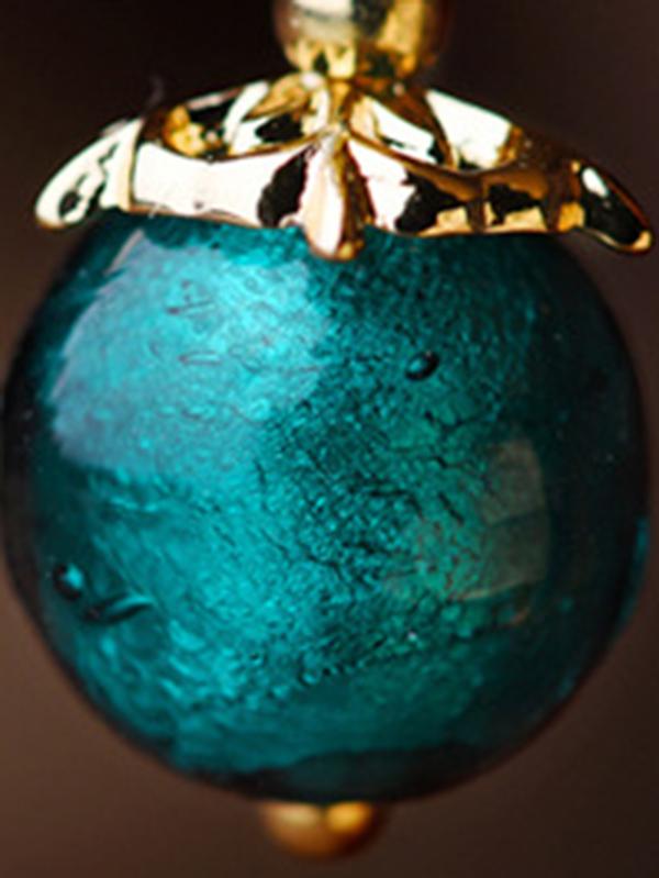 Glazed Cloisonne Eardrop