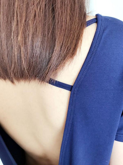 Leisure Solid V-Back Dress Pajama