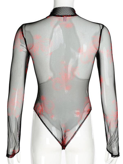 Mesh See-through Bodysuits