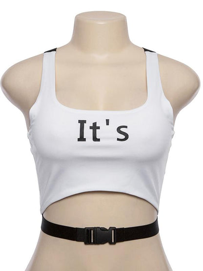 Sexy Printed Sports Crop Tee