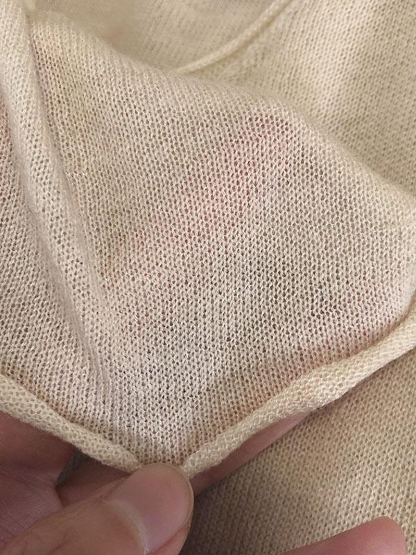 V-neck Knitting Loose Solid Shirt Top