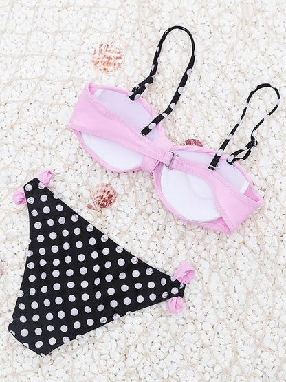 Sexy Plain Top Bikinis Swimwear