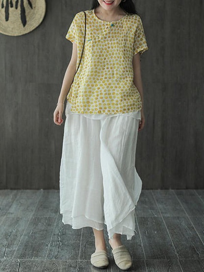 Casual Solid Column Pants Bottoms