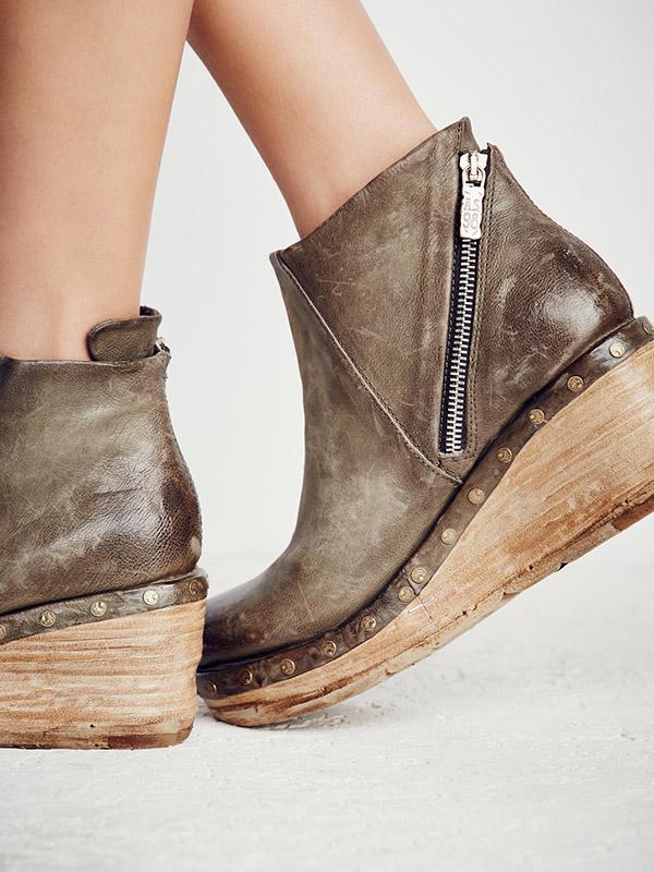 Fashion Style Wedge Boots