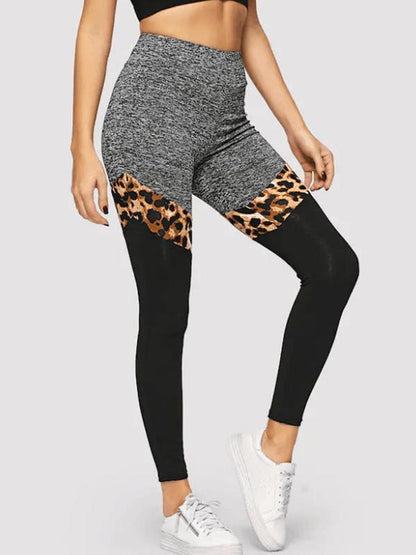 High Waist Patchwork Leggings