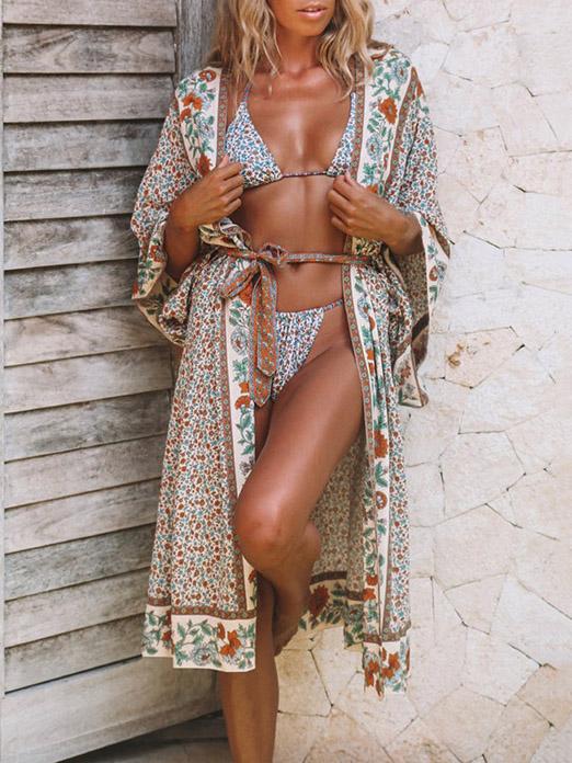 Printed Beach Loose Cover-ups Swimwear