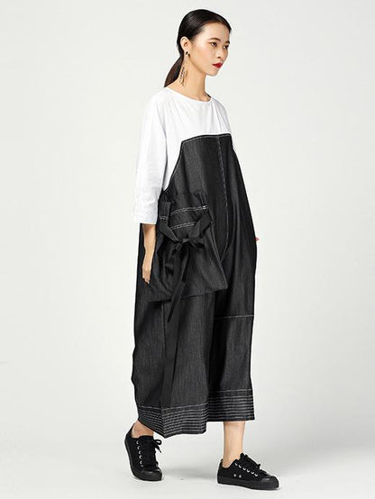 Original Denim Split-joint Jumpsuits