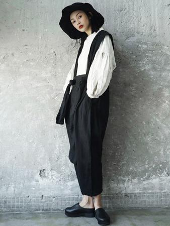 Solid Linen Loose Harem Pants