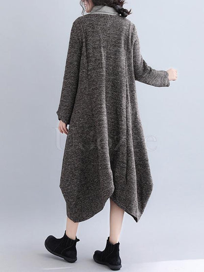 Loose Cropped Hemline Outwear