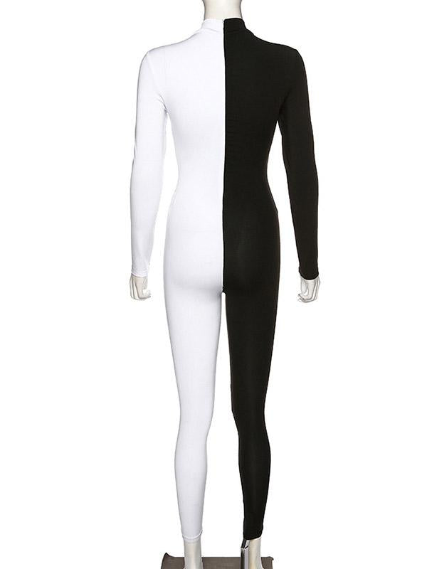 Two-Color Split-Joint Line Sports Yoga&Gym Jumpsuits