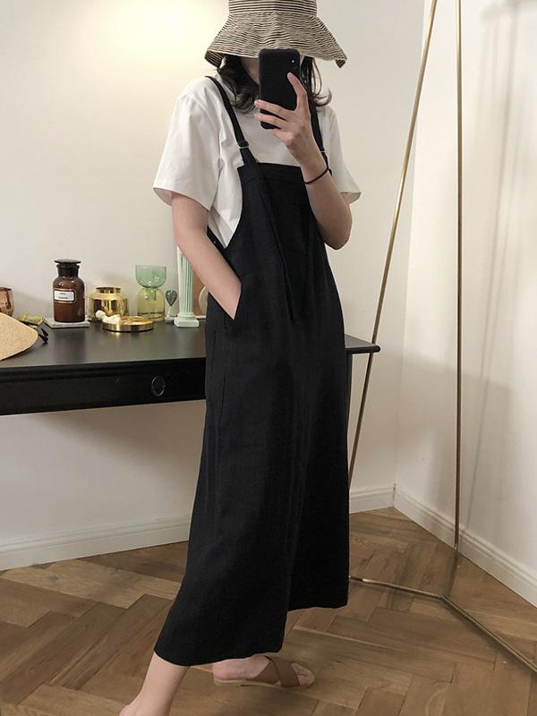 Casual Linen Slip Dress