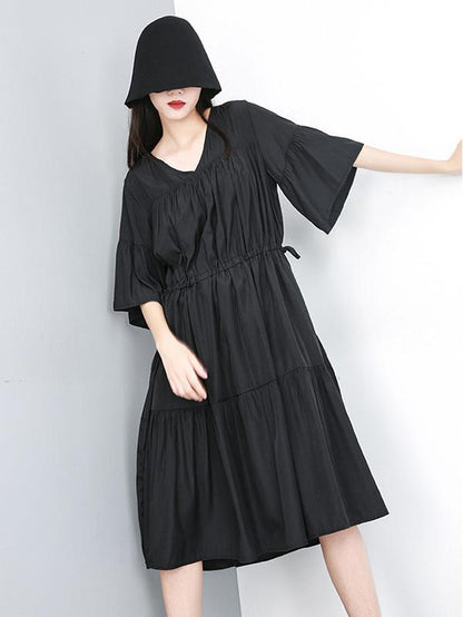 Super Loose A-line Big Hem Long Dress