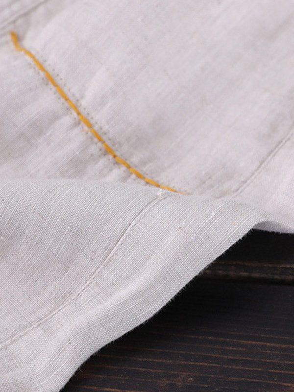 Simple Solid Color Elasticity Waist Harem Pants