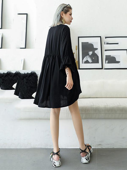 Summer Loose A-line High-low Dress