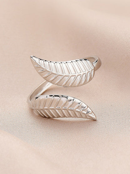 Original Leaf Shape Adjustable Ring