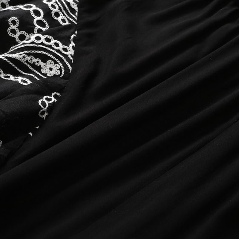 Buykud Casual Loose Embroidery Soft Comfortable Bloomers