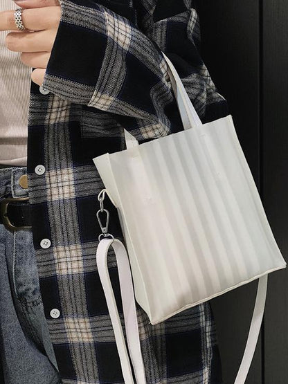Silica Gel Solid One-shoulder Crossbody Bag