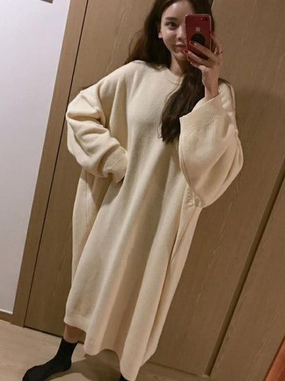 SUPER LOOSE PUFF SLEEVE LONG ROBE
