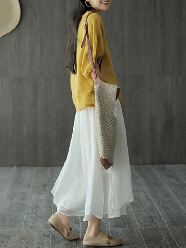 Casual Solid Column Pants Bottoms
