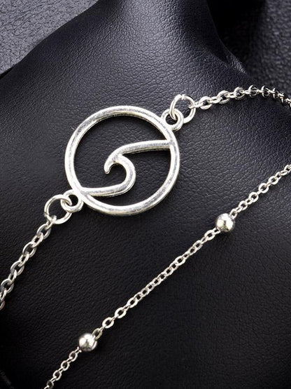 Silver Vintage Alloy Footchain Accessories