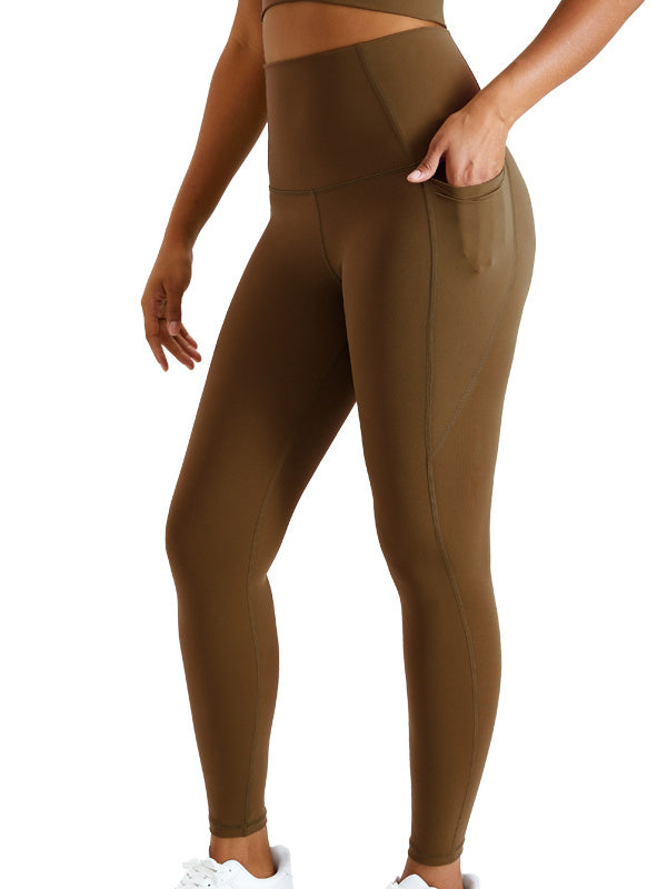High Waisted Solid Color Leggings
