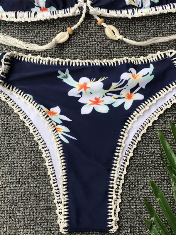 Printed Weave Shell Bikini