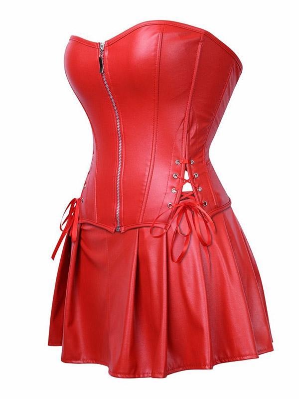 Vintage Wrap Zipper Mini Dress