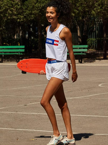 Insert Cloth Printed Gym Shorts