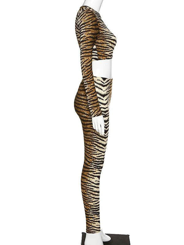 Leopard Sports Yoga Suits