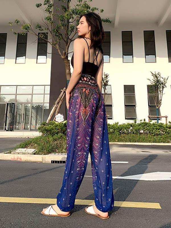 Fashion Beach Casual  Printed Bloomers Pants