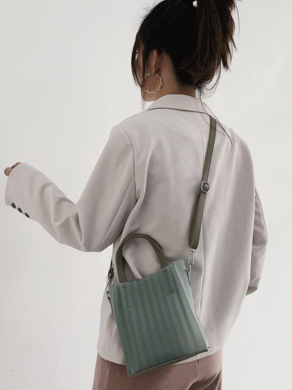 Silica Gel Solid One-shoulder Crossbody Bag