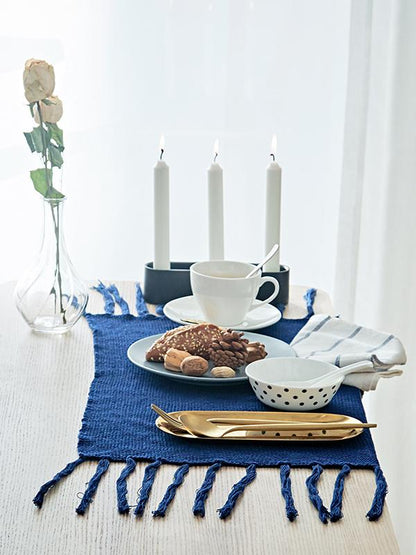 Full Cotton Solid Tasseled Napkin Mat