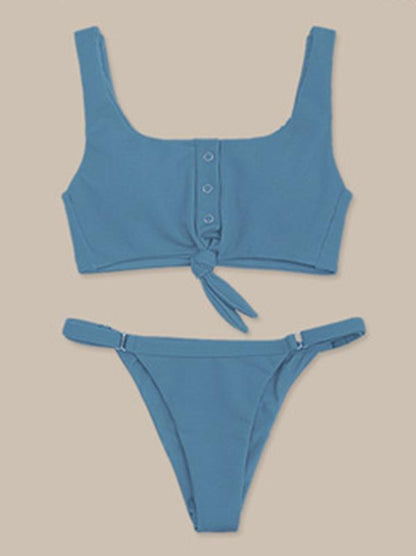 Sexy Solid Bikinis Swimwear