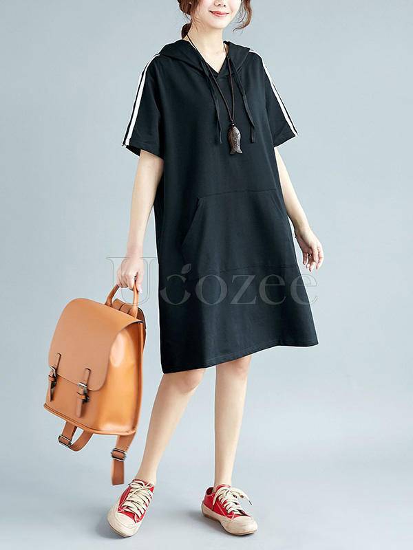 Casual With Pocket Hoodies&Dress