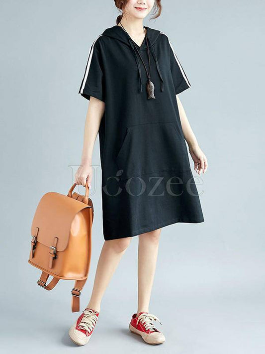 Casual With Pocket Hoodies&Dress