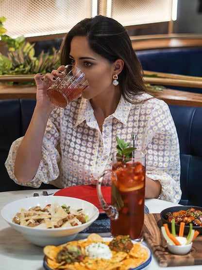 Lapel Collar Printed Blouses&Shirts