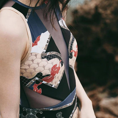 Ethnic Style Printed Sexy One-Piece Bikini