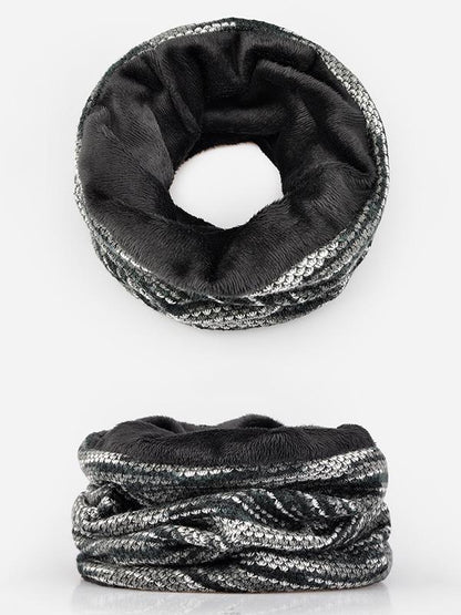Plaited Plush Color Cotton Hood