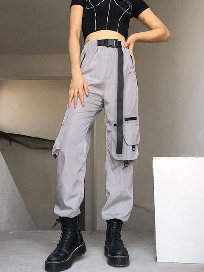 Pocket Buckle Jogger Pants