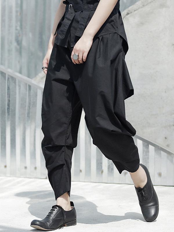 Loose Black Harem Pants