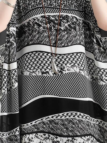 Original Printed Round-Neck Dress