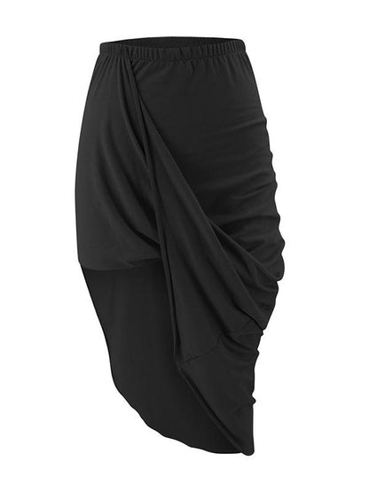 Wrap Cropped Solid Color Skirts