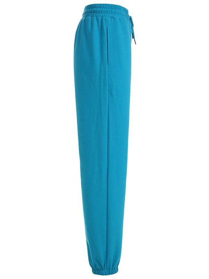 Letter Printed Drawstring Track Pants