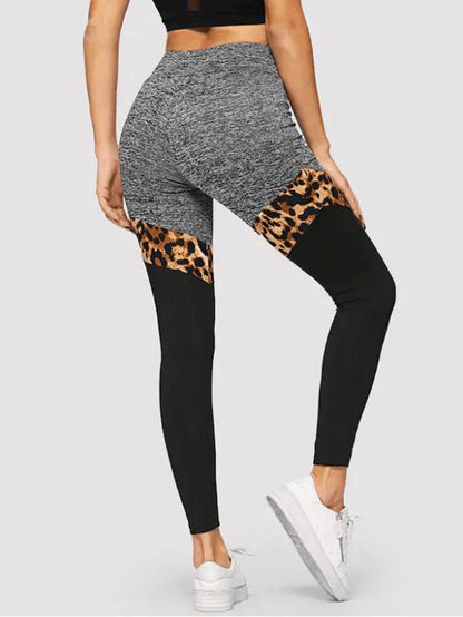 High Waist Patchwork Leggings