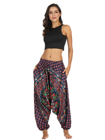 Elastic Waist Casual Pants