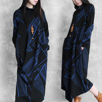 Buykud Irregular Autumn Winter Fashion Loose Dress