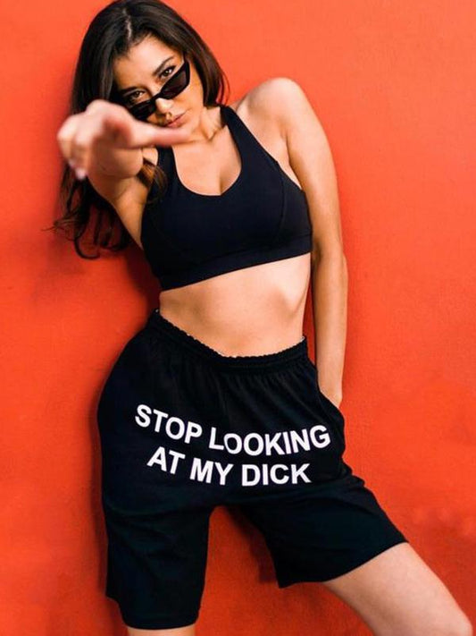 Fashion Letters Printed Shorts Bottoms