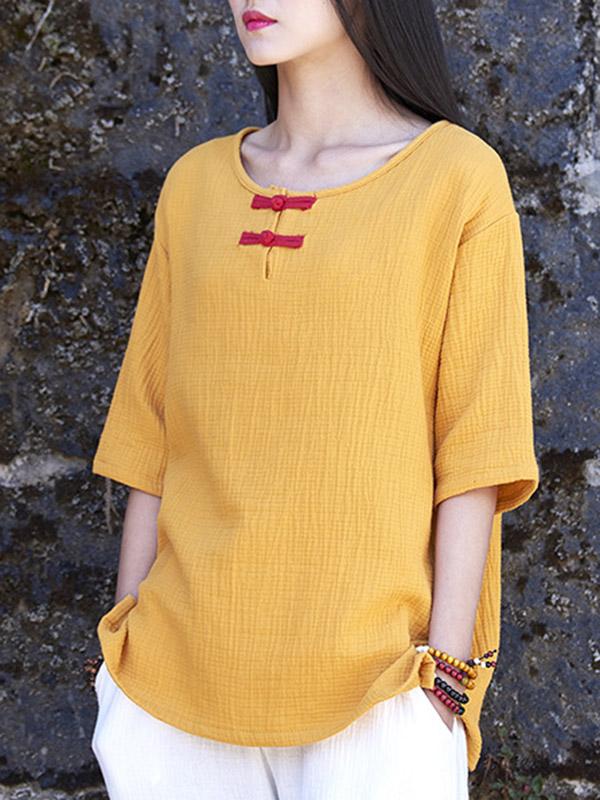 Cotton Linen Forg T-Shirt