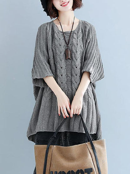 Casual Batwing Knitting Sweater